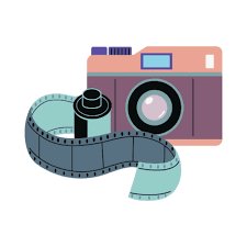 Camera with film